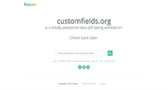 Desktop Screenshot of customfields.org